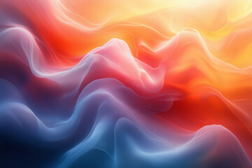 Gradients and gentle blur effects are used in this abstract depiction of time passing to show movement and change.