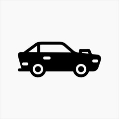 Design Illustration graphic of drag race car icon with glyph style. Suitable for UI, mobile design, web design, etc.