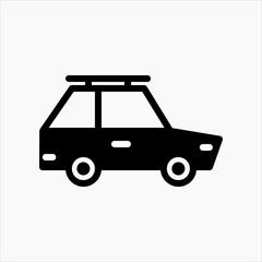 Design Illustration graphic of car icon with glyph style. Suitable for UI, mobile design, web design, etc.