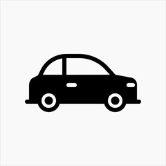 Design Illustration graphic of small car icon with glyph style. Suitable for UI, mobile design, web design, etc.
