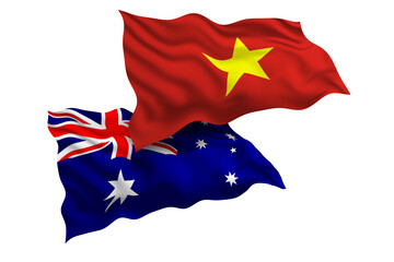 Vietnam and Australia Friendship Flags Diplomatic Relations of Two countries, Sports competition