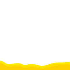 Obraz premium Yellow bottom border