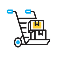 Naklejka premium Vector multi color icon for Magliners