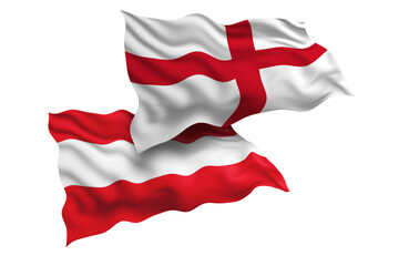 England and Austria Friendship Flags Diplomatic Relations of Two countries, Sports competition