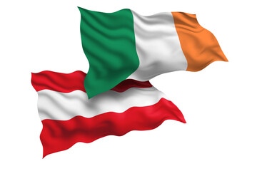 Northern Ireland and Austria Friendship Flags Diplomatic Relations of Two countries, Sports competition