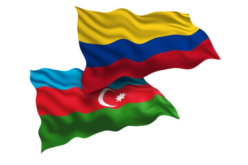 Colombia and Azerbaijan Friendship Flags Diplomatic Relations of Two countries, Sports competition