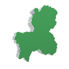 岐阜県（緑：左25度：背景透明）