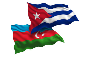 Cuba and Azerbaijan Friendship Flags Diplomatic Relations of Two countries, Sports competition