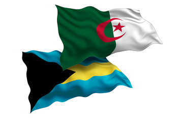 Algeria and Bahamas Friendship Flags Diplomatic Relations of Two countries, Sports competition