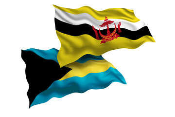 Brunei  and Bahamas Friendship Flags Diplomatic Relations of Two countries, Sports competition