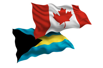 Canada and Bahamas Friendship Flags Diplomatic Relations of Two countries, Sports competition