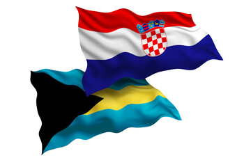 Croatia and Bahamas Friendship Flags Diplomatic Relations of Two countries, Sports competition