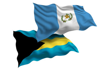 Guatemala and Bahamas Friendship Flags Diplomatic Relations of Two countries, Sports competition