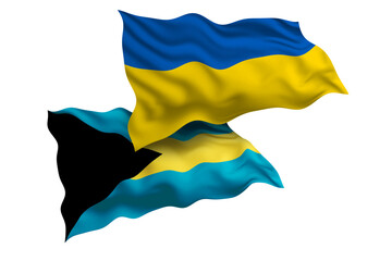 Ukraine and Bahamas Friendship Flags Diplomatic Relations of Two countries, Sports competition