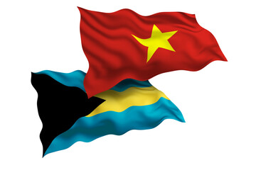 Vietnam and Bahamas Friendship Flags Diplomatic Relations of Two countries, Sports competition