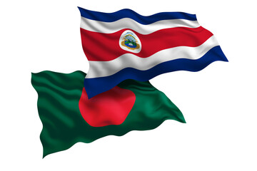 Costa Rica and Bangladesh Friendship Flags Diplomatic Relations of Two countries, Sports competition
