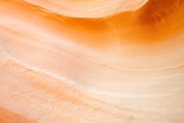 Obraz premium Sandstone canyon walls with smooth texture showing erosion layers. For backgrounds