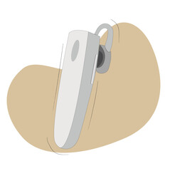 Earphones vector icon, True Wireless earphone icon,