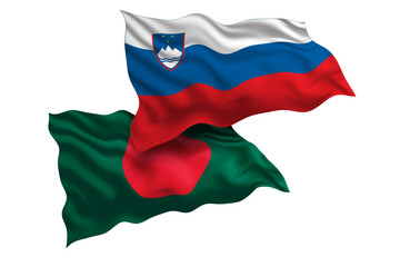 Slovenia and Bangladesh Friendship Flags Diplomatic Relations of Two countries, Sports competition