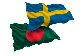 Sweden and Bangladesh Friendship Flags Diplomatic Relations of Two countries, Sports competition