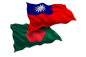 Taiwan and Bangladesh Friendship Flags Diplomatic Relations of Two countries, Sports competition