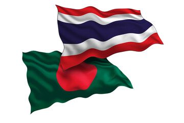 Thailand  and Bangladesh Friendship Flags Diplomatic Relations of Two countries, Sports competition