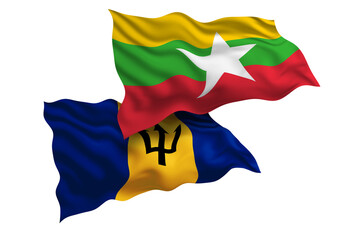 Burma and Barbados Friendship Flags Diplomatic Relations of Two countries, Sports competition