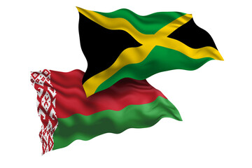 Jamaica and Belarus Friendship Flags Diplomatic Relations of Two countries, Sports competition