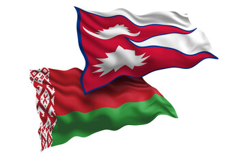 Nepal and Belarus Friendship Flags Diplomatic Relations of Two countries, Sports competition