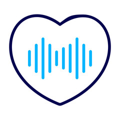 Love Music Outline Color icon