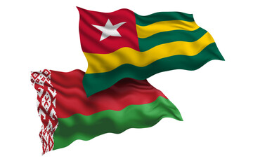 Togo and Belarus Friendship Flags Diplomatic Relations of Two countries, Sports competition