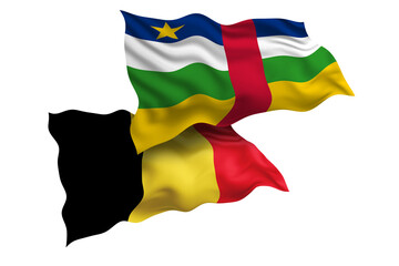 Central African Republic and Belgium Friendship Flags Diplomatic Relations of Two countries, Sports competition