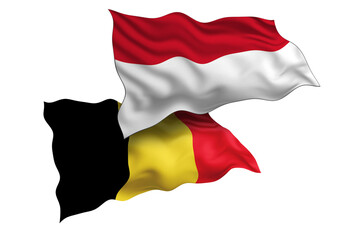 Indonesia and Belgium Friendship Flags Diplomatic Relations of Two countries, Sports competition