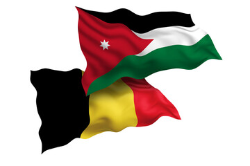 Jordan and Belgium Friendship Flags Diplomatic Relations of Two countries, Sports competition