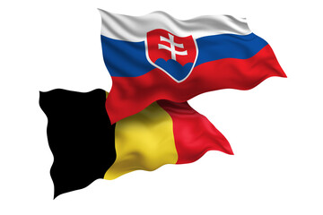 Slovakia and Belgium Friendship Flags Diplomatic Relations of Two countries, Sports competition