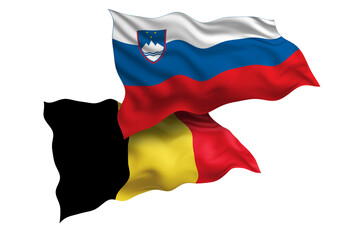 Slovenia and Belgium Friendship Flags Diplomatic Relations of Two countries, Sports competition