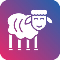 Sheep Vector Icon Style