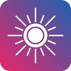 Sun Vector Icon Style