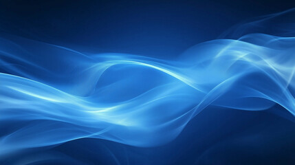 Fototapeta premium Abstract blue light patterns with soft gradients, evoking a futuristic and atmospheric aesthetic.