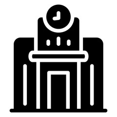 train station Solid icon