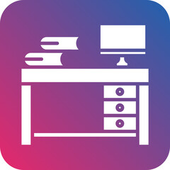 Hot Desk Vector Icon Style