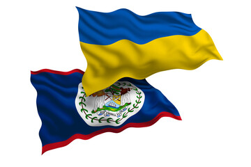 Ukraine and Belize Friendship Flags Diplomatic Relations of Two countries, Sports competition