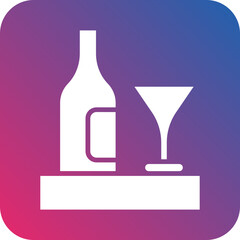 Drinks Cafe Vector Icon Style