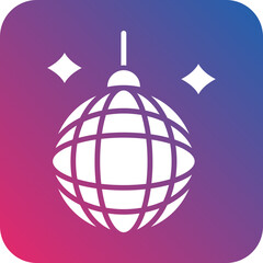 Mirror Ball Vector Icon Style