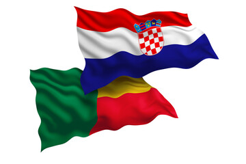 Croatia and Benin Friendship Flags Diplomatic Relations of Two countries, Sports competition