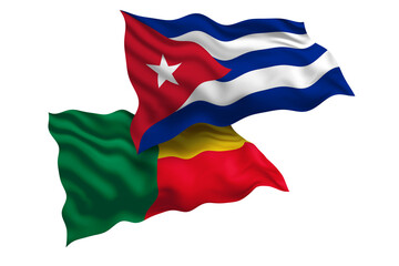 Cuba and Benin Friendship Flags Diplomatic Relations of Two countries, Sports competition