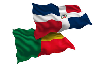 Dominican Republic and Benin Friendship Flags Diplomatic Relations of Two countries, Sports competition
