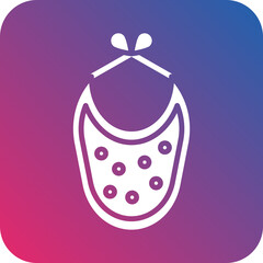 Baby Bib Vector Icon Style