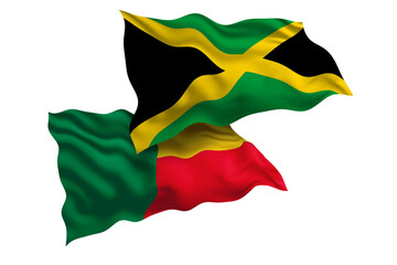 Jamaica and Benin Friendship Flags Diplomatic Relations of Two countries, Sports competition