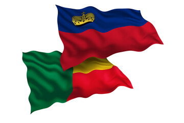 Liechtenstein and Benin Friendship Flags Diplomatic Relations of Two countries, Sports competition